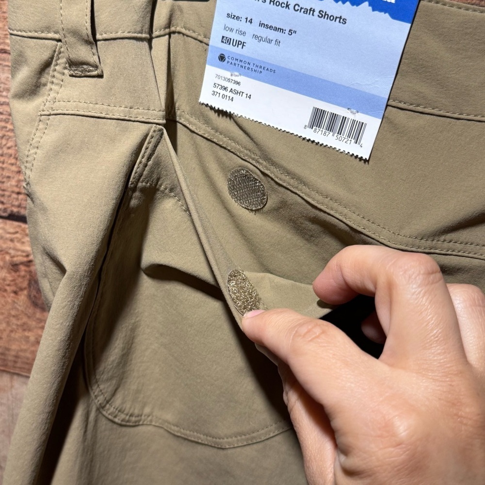 Patagonia Woman’s Rock Craft Shorts size 14 w/ 5” Inseam Low Rise Outdoor Hiking - Picture 8 of 12